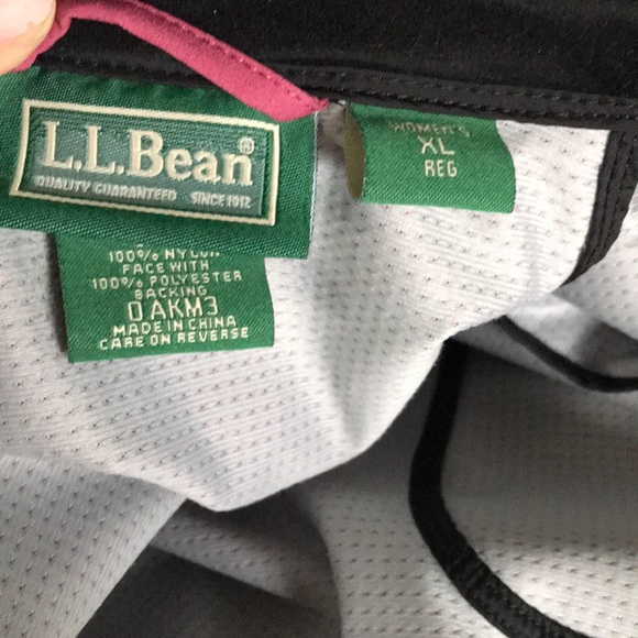 L.L. Bean Jacket XL Women Pink Nylon Full Zip - Picture 11 of 13